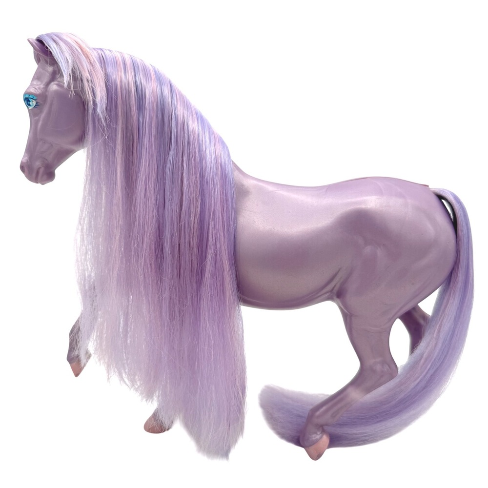 LADY LOVELY LOCKS Silky Mane Horse Mattel Vintage 1983 80s Purple Kids Toy Retro